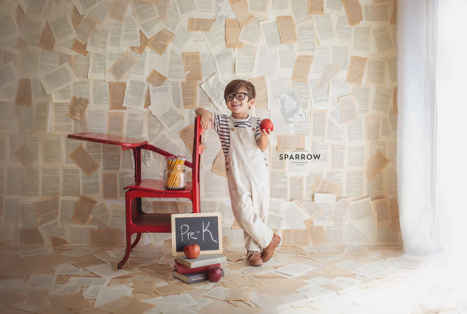 Back-to-school portrait from Sparrow Studios' Back to School series, photograph 3 of 17.